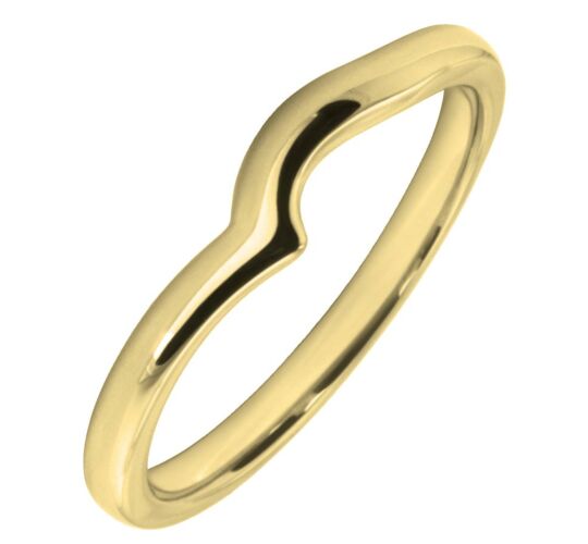 2mm Shaped Wedding Ring | W298